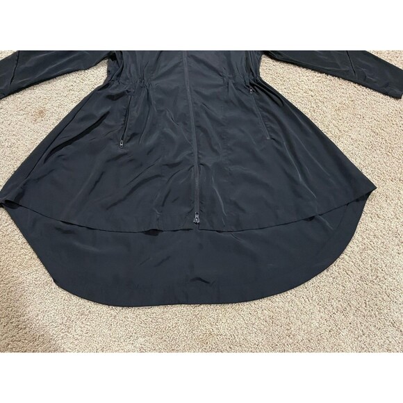 Women’s Athleta Black solar wind & rain anorak  Hooded jacket XS Xsmall zip  EUC - Picture 6 of 10